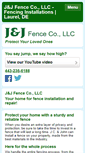 Mobile Screenshot of jandjfence.com